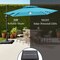 Best Choice Products 9x12ft 2-Tier Square Outdoor Solar LED Cantilever Umbrella w/ 360-Rotating Base –